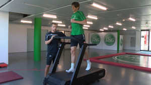 FC St. Gallen players train with kybun products